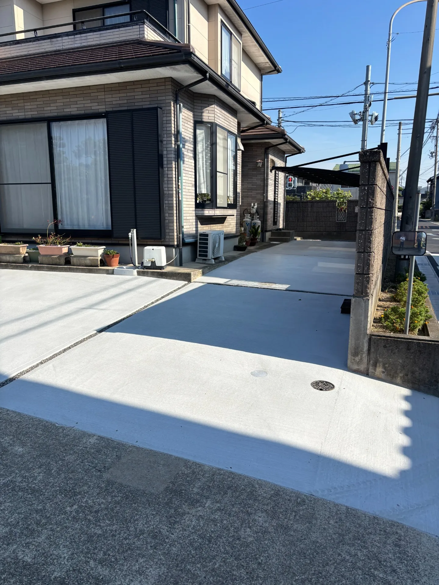 西尾市・外構　土間コンクリート工事